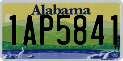AL license plate 1AP5841