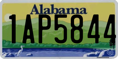 AL license plate 1AP5844