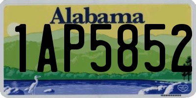 AL license plate 1AP5852