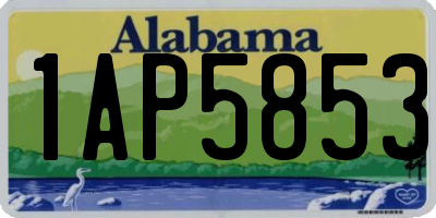 AL license plate 1AP5853
