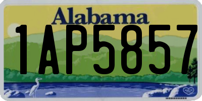 AL license plate 1AP5857