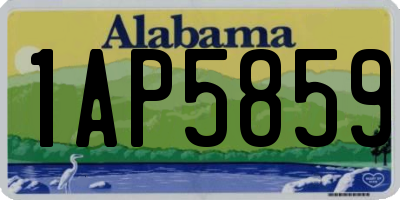 AL license plate 1AP5859