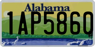 AL license plate 1AP5860