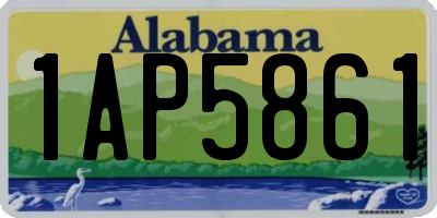 AL license plate 1AP5861