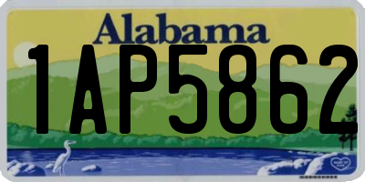 AL license plate 1AP5862