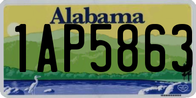 AL license plate 1AP5863