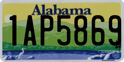 AL license plate 1AP5869