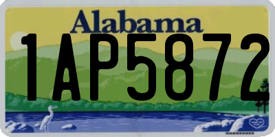 AL license plate 1AP5872