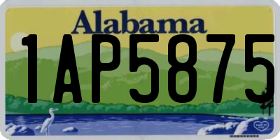 AL license plate 1AP5875