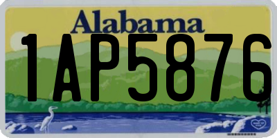 AL license plate 1AP5876