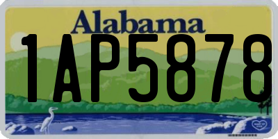 AL license plate 1AP5878