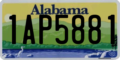 AL license plate 1AP5881