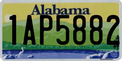 AL license plate 1AP5882