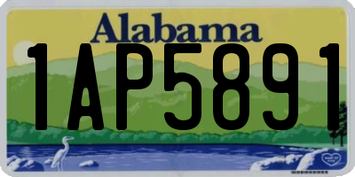 AL license plate 1AP5891