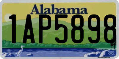 AL license plate 1AP5898