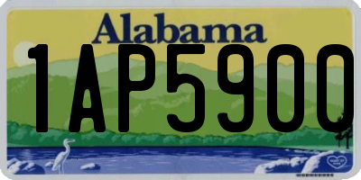 AL license plate 1AP5900