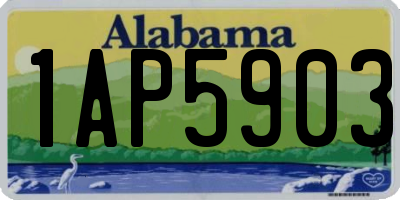 AL license plate 1AP5903