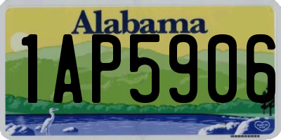AL license plate 1AP5906