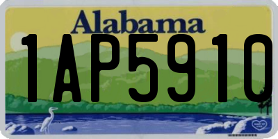 AL license plate 1AP5910