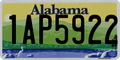 AL license plate 1AP5922