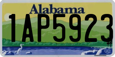 AL license plate 1AP5923