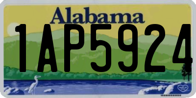 AL license plate 1AP5924