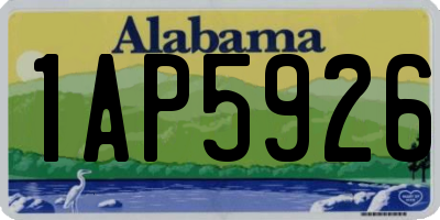 AL license plate 1AP5926