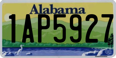 AL license plate 1AP5927