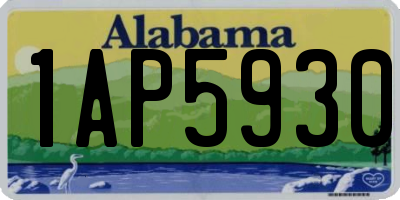 AL license plate 1AP5930