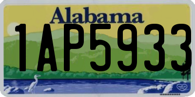 AL license plate 1AP5933
