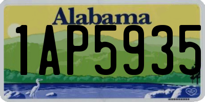 AL license plate 1AP5935
