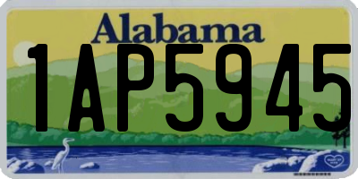 AL license plate 1AP5945
