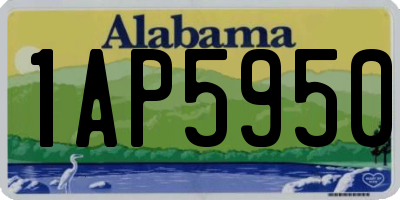 AL license plate 1AP5950