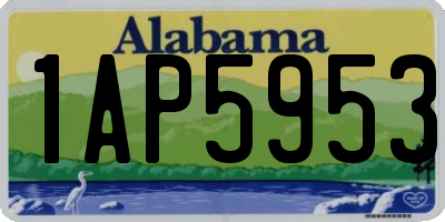 AL license plate 1AP5953