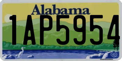 AL license plate 1AP5954