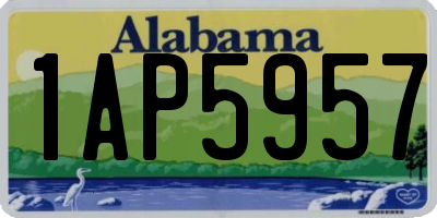 AL license plate 1AP5957