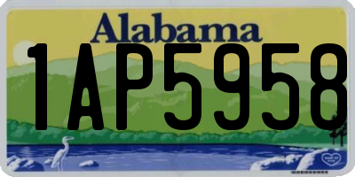 AL license plate 1AP5958