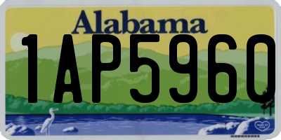AL license plate 1AP5960