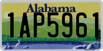 AL license plate 1AP5961