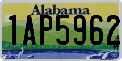 AL license plate 1AP5962