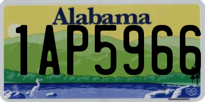 AL license plate 1AP5966