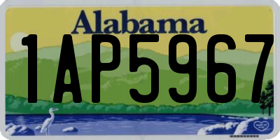 AL license plate 1AP5967