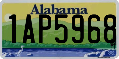 AL license plate 1AP5968