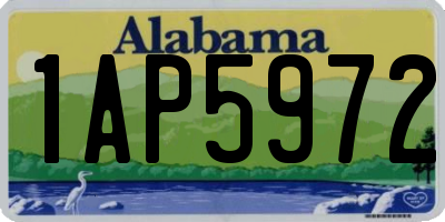 AL license plate 1AP5972