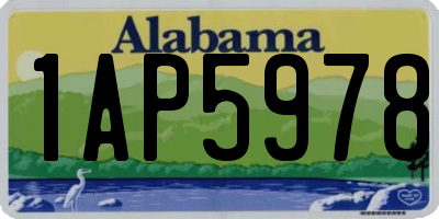 AL license plate 1AP5978