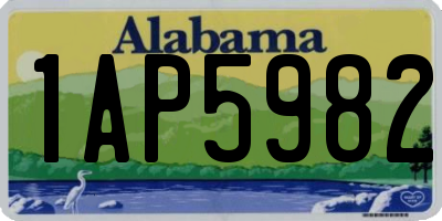 AL license plate 1AP5982