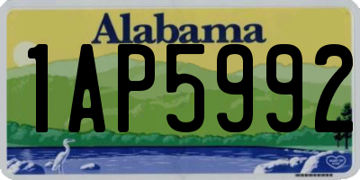 AL license plate 1AP5992