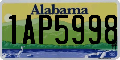 AL license plate 1AP5998