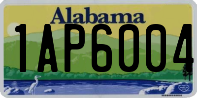AL license plate 1AP6004