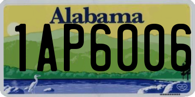AL license plate 1AP6006